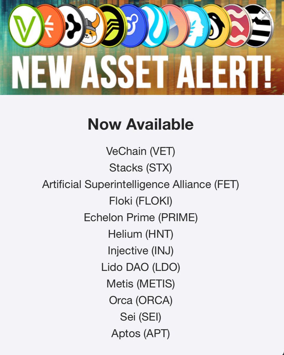The Latest Alts Available on <a href="/iTrustCapital/">iTrustCapital</a>  &amp; More to Come!

$VET
$STX
$FET
$FLOKI
$PRIME
$HNT
$INJ
$LDO
$METIS
$ORCA
$SEI
$APT

Crypto IRAs
💰 $100 for Joining
I've had a Roth IRA here since 2020 (100% Tax-Free)
✅ bit.ly/3wgMyhw

Will be holding some $XRP here for a