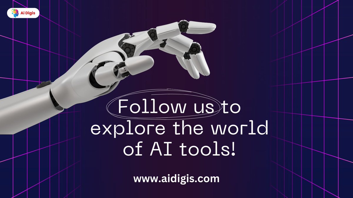 AiDigis's tweet photo. 🚀 Welcome to Ai Digis! 📷

We’re your gateway to discovering the most innovative AI tools and insights. Whether you’re an AI enthusiast, a tool creator or just curious about how AI can transform industries, you’re in the right place  
#AITools #AiDigis #ai https://t.co/v3NQJ5bbok
