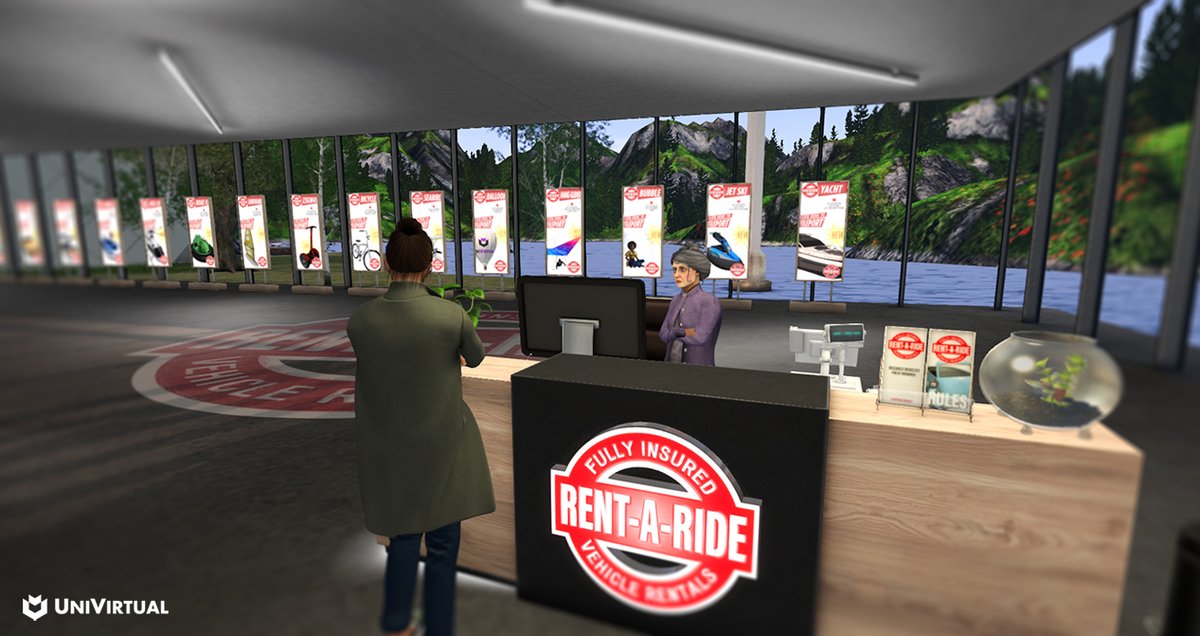 UniVirtualUS's tweet photo. After their lessons, #UniVirtual's students are encouraged to explore our interactive environments. They'll discover hidden gems like our vehicle rental service, which makes exploration even more fun!

#distancelearning #education #onlineteaching #onlineschool #virtualworlds https://t.co/Cu1OEp8bUZ