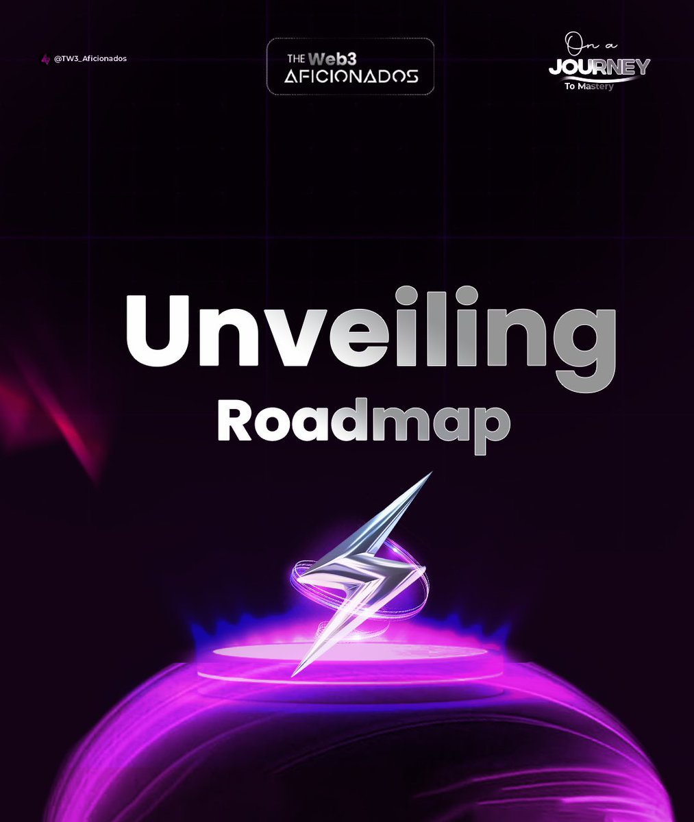 🚨 The wait is almost over! 🚨
We're gearing up to unveil the roadmap for The Web3 Aficionados Community, and trust us—it’s going to be huge! ⚡️
We’ve got big things in the works, and we can't wait to share them with you.

#Web3 #Community #RoadmapUnveiling