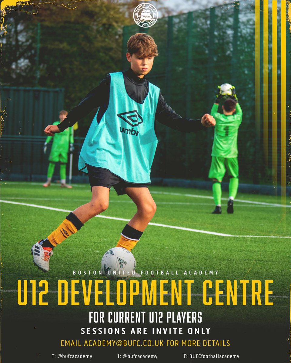 ⚽ DEVELOPMENT CENTRE | We are excited to announce our Invite-Only Development Centre for Under-12 players aspiring to join our U13 JPL Academy team next season.

If you are interested in participating in these sessions, please contact us at academy@bufc.co.uk.