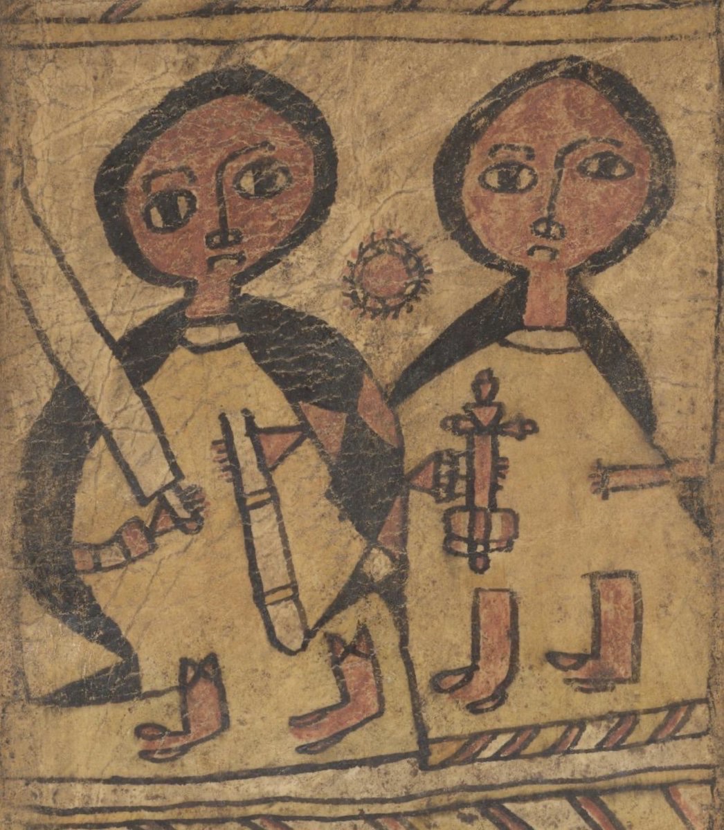 ArtEthiopic's tweet image. &quot;We&apos;re here to catechize you&quot; ⚔️

Ethiopia, 19th c.   #cross #sword #scroll #africanmagic #africanart
