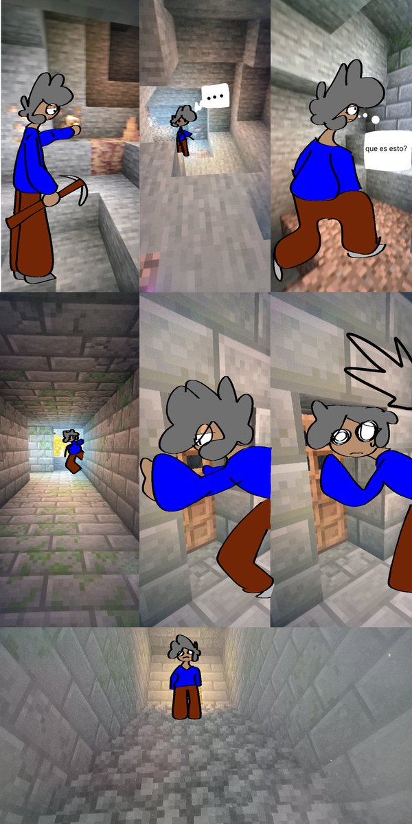 Aku_comics_by's tweet image. Terminé el cómic ayer en la noche 
Espero os guste xd
Episodio2:que es eso?
#comic #Minecraft #Minecraftcomic #History #oc