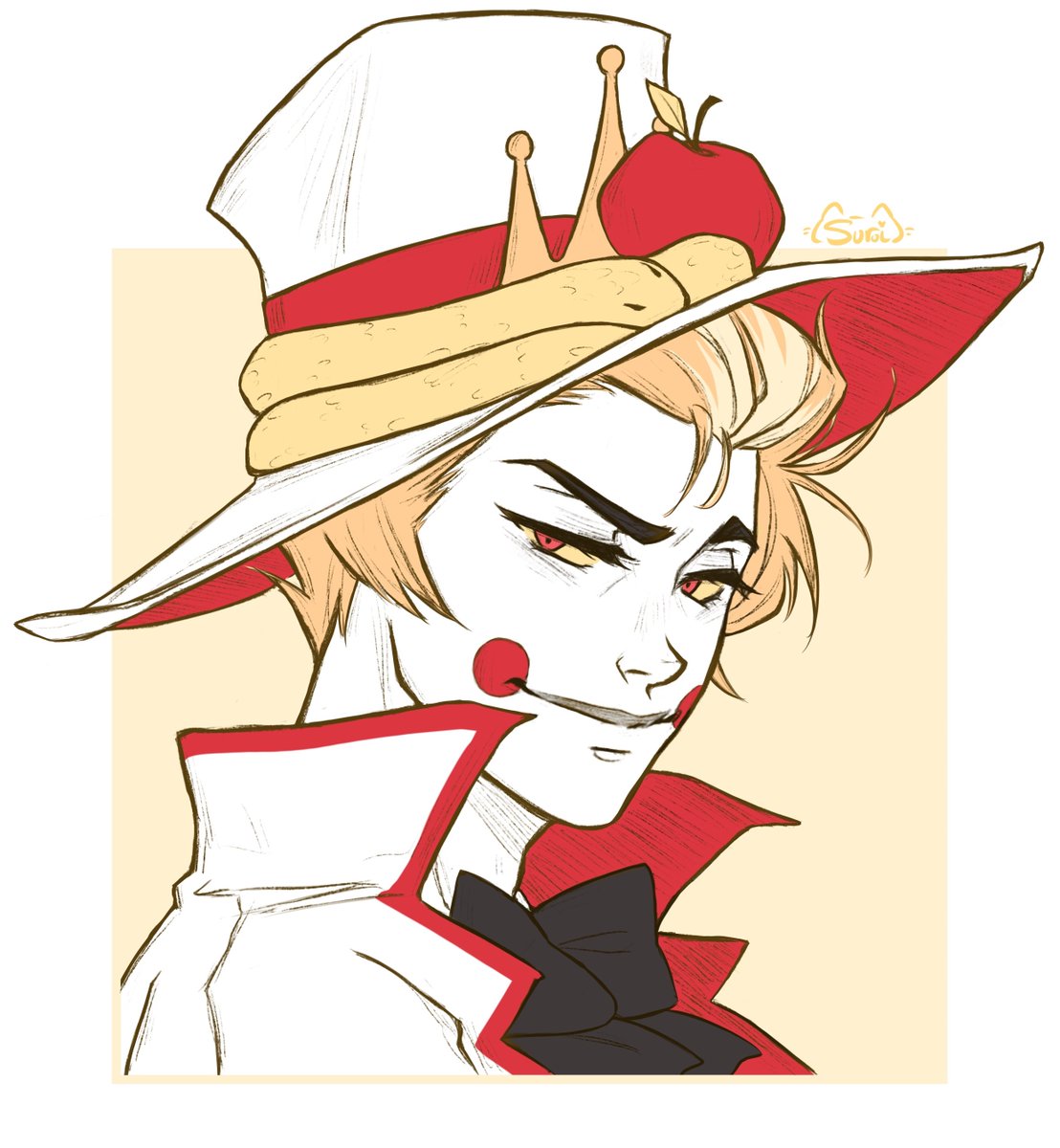 Suroi_Art's tweet photo. The Big Boss 🍎✨

#HazbinHotel #HazbinHotelLucifer https://t.co/Wbl5O5BAtj