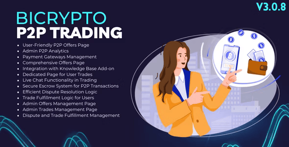 BiCrypto115's tweet photo. 🔐 P2P Trading Addon for Bicrypto – Now $99!

Enable seamless P2P trading with live chat, secure escrow, dispute management, and more. Transform your platform today!
Visit : https://t.co/977rV1ECNP
#RLUSD #ElvishYadav #IDontWantToOverreactBUT #ElvishYadav #trading #ChahatPandey https://t.co/seksEZgLYQ