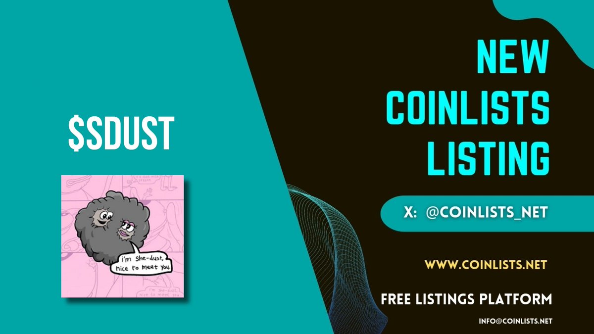 dexhouse_'s tweet photo. $SDUST IS ON https://t.co/DPin4EEhxf π«
Link: https://t.co/C2CUg6o1a4
@SheDustCoinCTO
#cmc #cg #coinlists #coinlisting #ethgems #solgems #solanagems https://t.co/fX0jZNAZbT