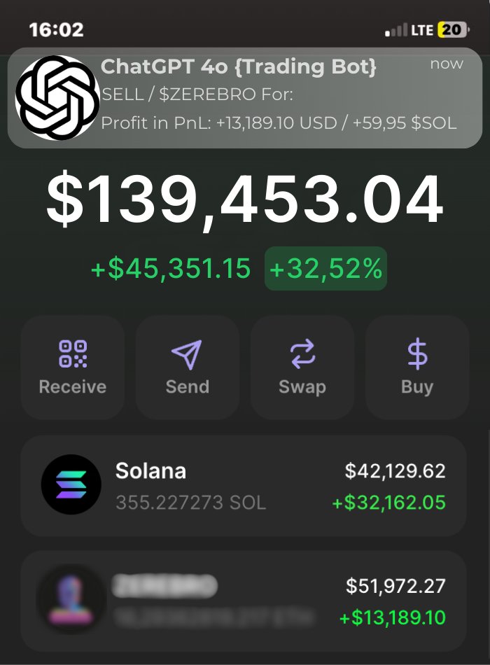 ChatGPT Bagged 355,22 $SOL in Just a Week...

No tricks, no fluff – just straight-up profits.

Even beginners can set up the bot and start stacking crypto.

Most people have no clue how to turn this into real gains.

Dive into the Ultimate Guide👇🧵✨
