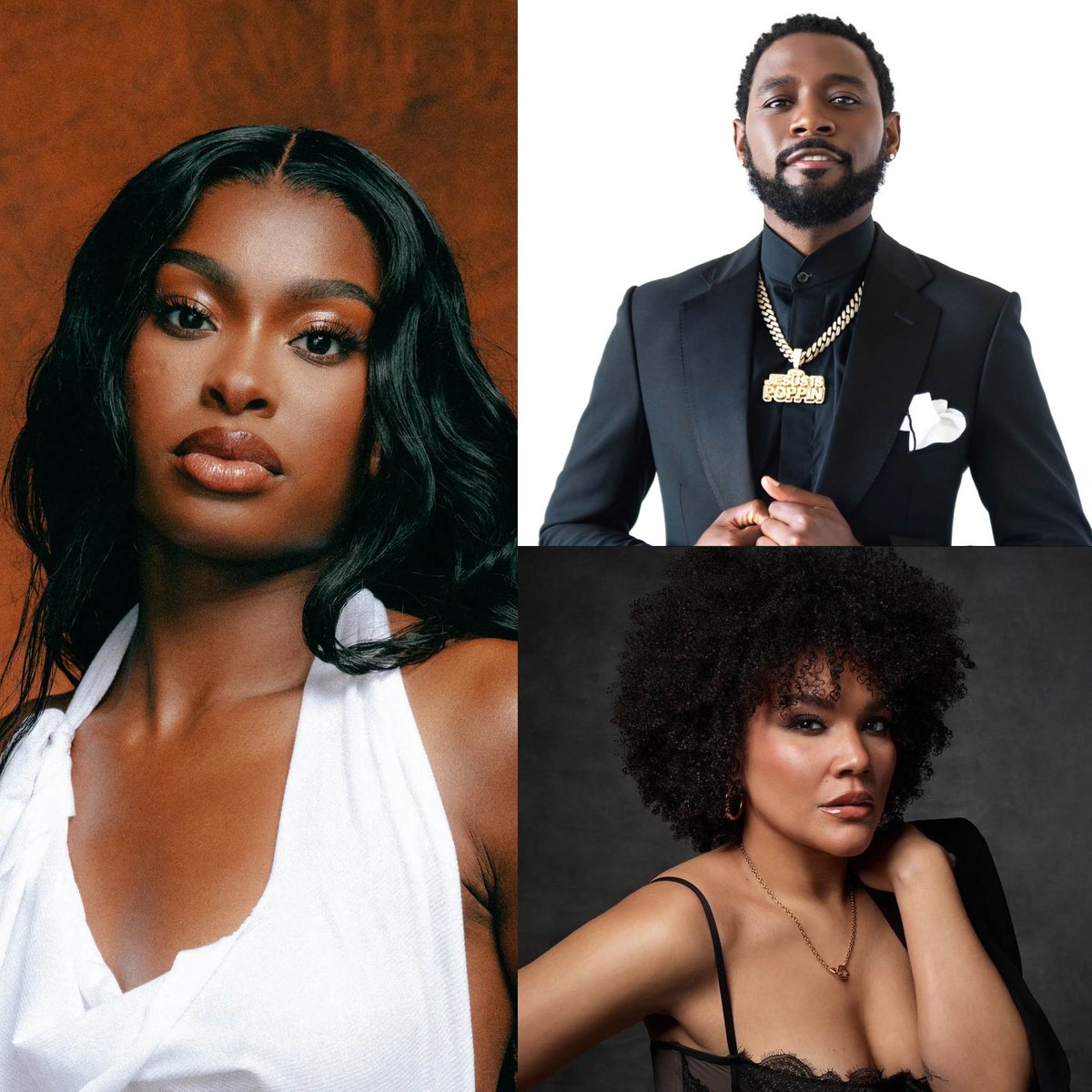 BlackFilmAlerts's tweet photo. Nina Lee’s rom-com, ‘That’s Her,’ starring Coco Jones, Kountry Wayne, and Emmy Raver-Lampman has wrapped!

A corporate playboy (Wayne) who falls for a girl-next-door office temp (Jones), and a high-powered executive (Lampman). He must choose between love and his career. https://t.co/TKd2UBmgP5