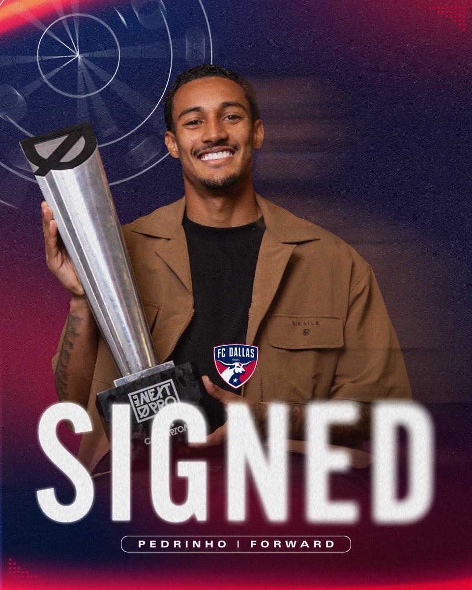 FCDallas's tweet photo. From MLS NEXT Pro glory 🏆 to the first team.

We have signed midfielder Pedro 'Pedrinho' Martins to an MLS contract following a historic MLS NEXT Pro Cup win with North Texas SC.

👉 https://t.co/SZa7alWwWt https://t.co/ovgqsLo9Wx