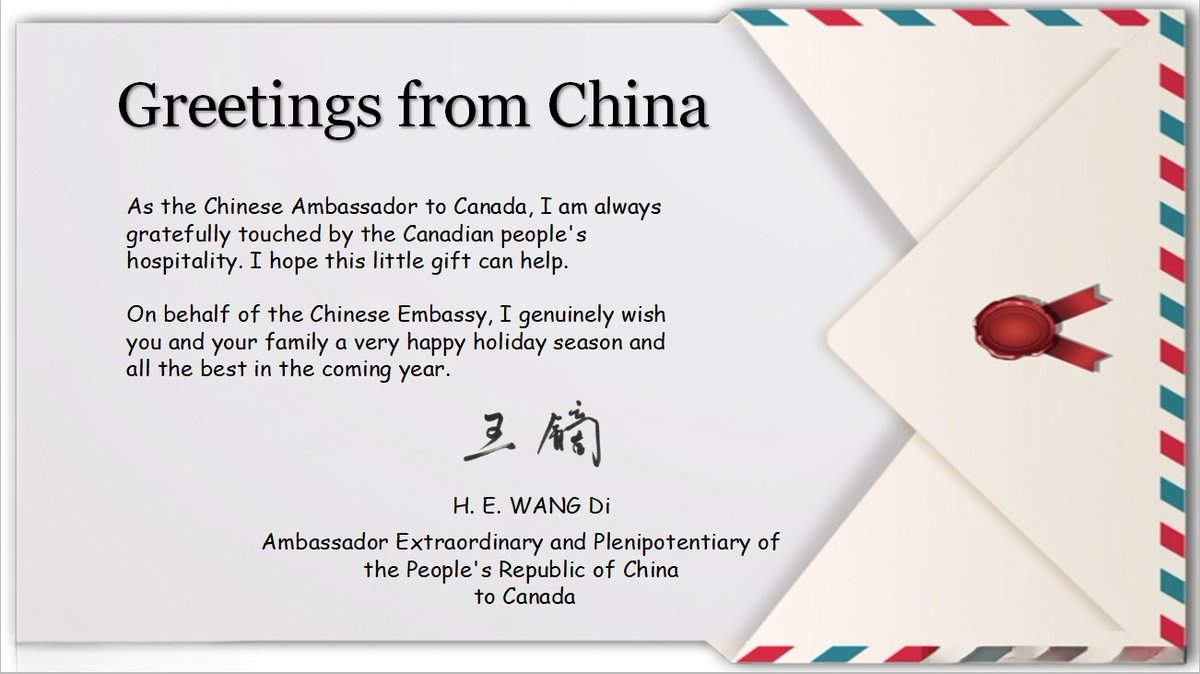 ChinaEmbOttawa's tweet photo. As always, we are more than delighted to contribute to the local communities with our donations. The Chinese Embassy in Canada wishes everyone a very happy holiday season and all the best in the coming year. @ottawafoodbank @CTVottawa @ctvottmornlive https://t.co/T7J3yIbN6k