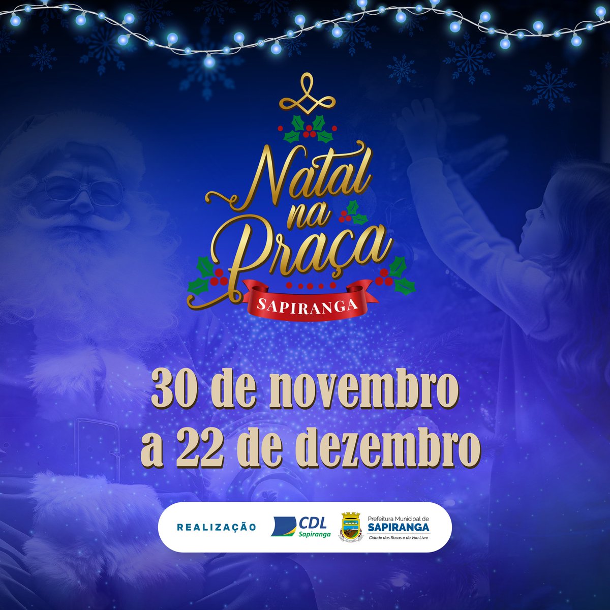 📷 Veeem, está acontecendo o Natal! 📷
A época mais alegre e mágica do ano está acontecendo! E para celebrar temos uma programação muito especial no Natal na Praça, que acontece no Largo do Museu. 
Música, teatro, Casa do Papai Noel, Trenzinho de Natal e muito mais.