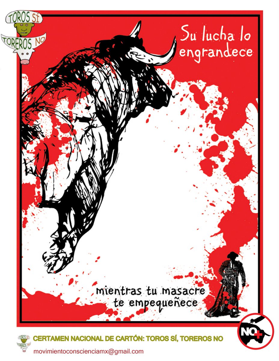 AlcalAntitauri1's tweet photo. 🖊️ La tauromaquia no es cultura, es crueldad. 🐂💔 Firma en https://t.co/pdF1b9yEMx y apoya una ley para proteger a los animales. 🌍❤️ #FirmaNoEsMiCultura https://t.co/2LVHsMFOAg