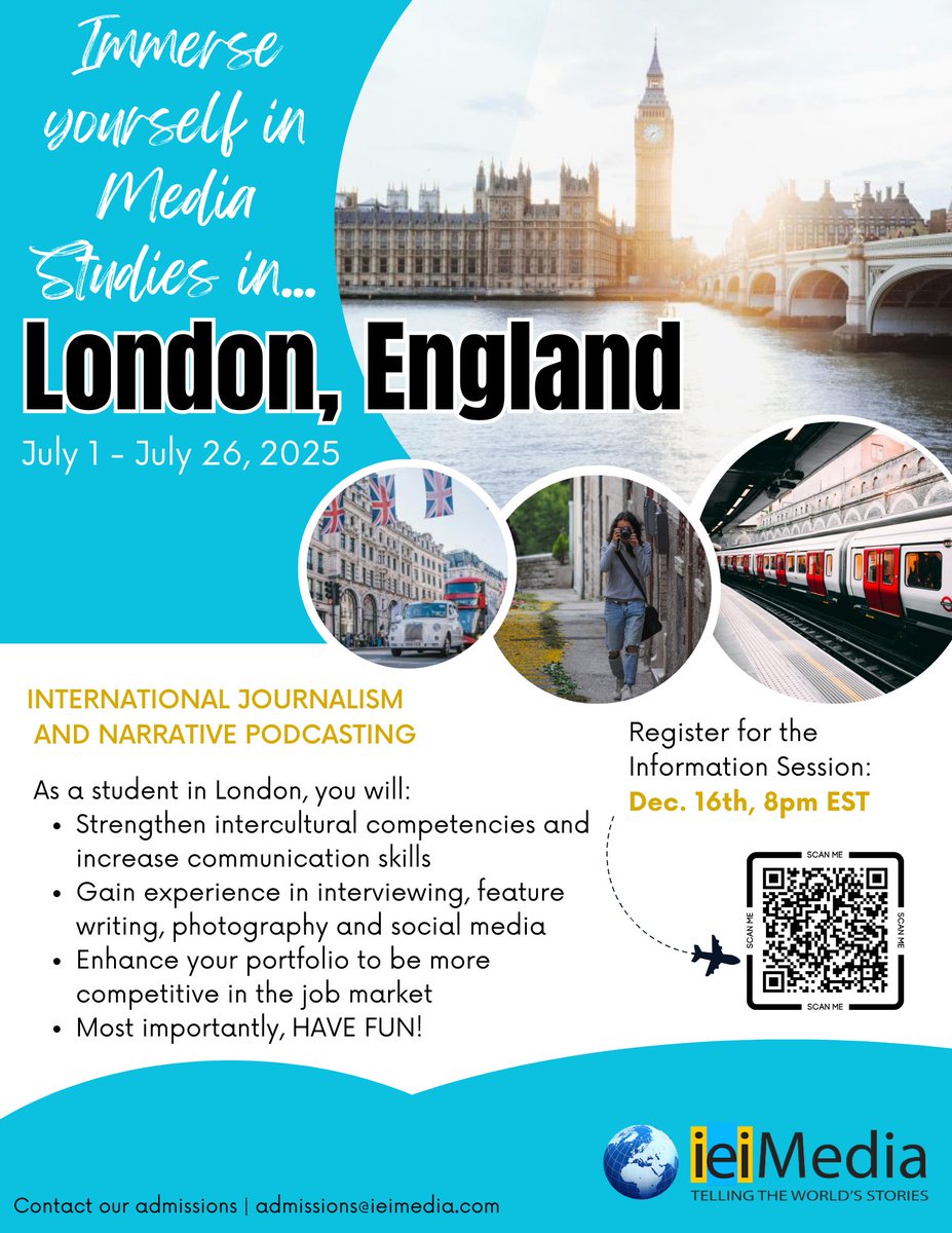 We have an amazing new London program in the works. If you know a journalism student who is interested in working abroad, please share!