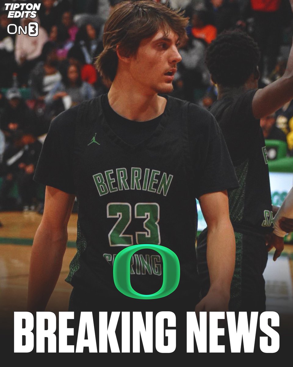 JoeTipton's tweet photo. JJ Frakes, a 6-foot-5 guard in the 2025 class, has committed to Oregon, his agent Clay Milnes of WTM Sports Group tells @On3Recruits.
https://t.co/LQ0r6kIn3W https://t.co/upwRlusNCC