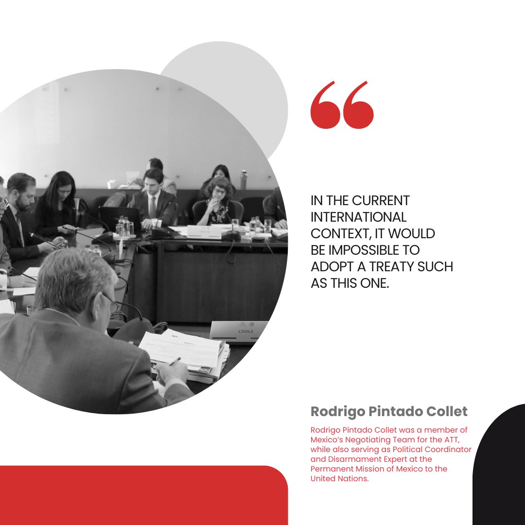 ArmsTreaty's tweet photo. Rodrigo Pintado Collet (Mexico):
π¨οΈ "In the current international context, it would be impossible to adopt a treaty such as this one."
πΈ Swipe to read the full interview!
Read more: https://t.co/gsJsh6sKV7
#ATT10 #Transparency #MonitorWithTheMonitor https://t.co/ZEQ3p52NQW