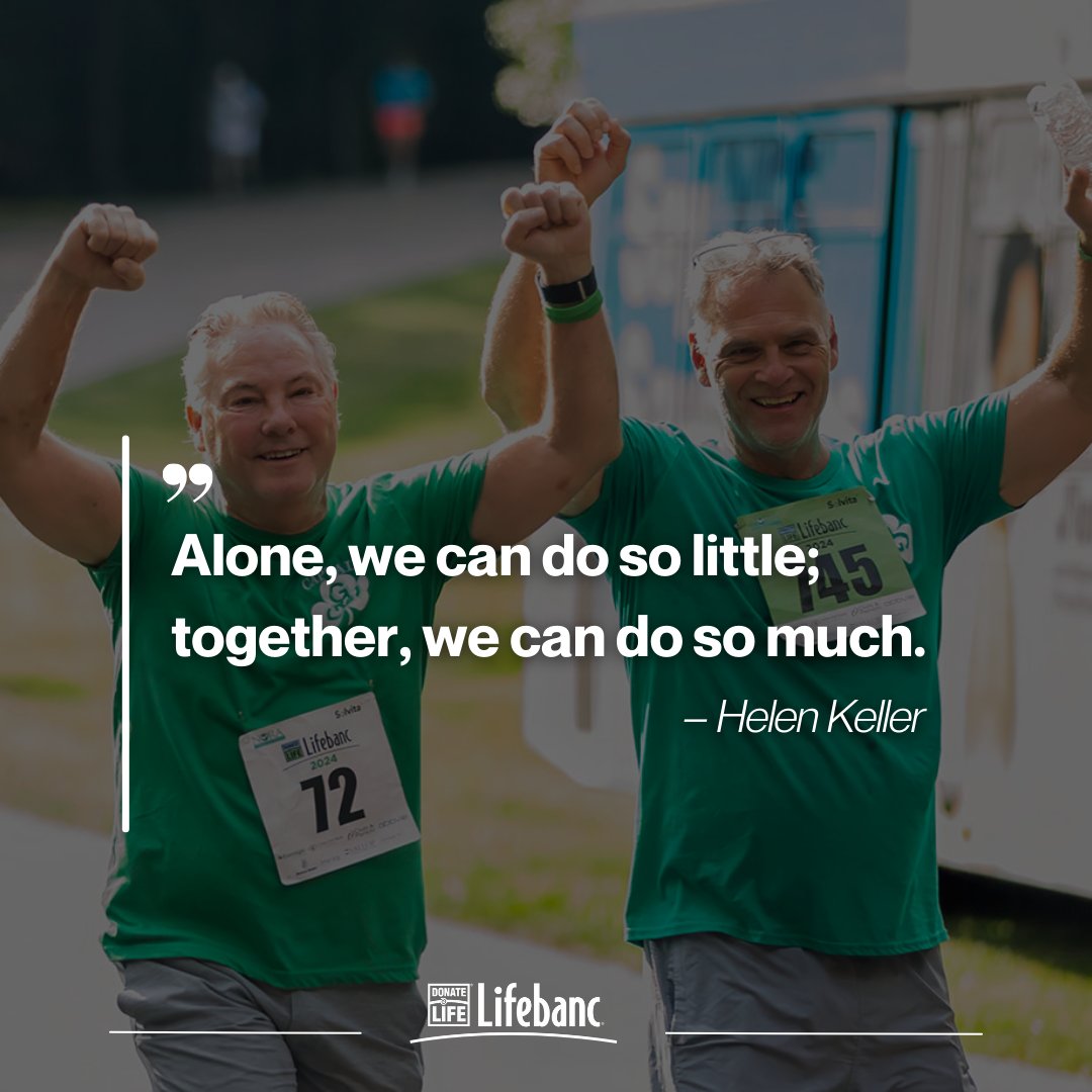 What are you doing this week to make the world a better place? 💙 #MondayMotivation

 #donatelife #lifebanc #organdonation #mondaymotivation