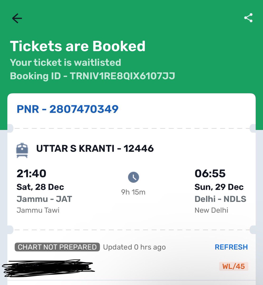 sumit_sabhrwal's tweet photo. @goibibo @GoibiboSupport  what does this available 1 week ago means? Either it’s available or waiting, why showing wrong picture, after booking you’re showing waiting, why this trickery? @IRCTCofficial https://t.co/ZvC8q428HI