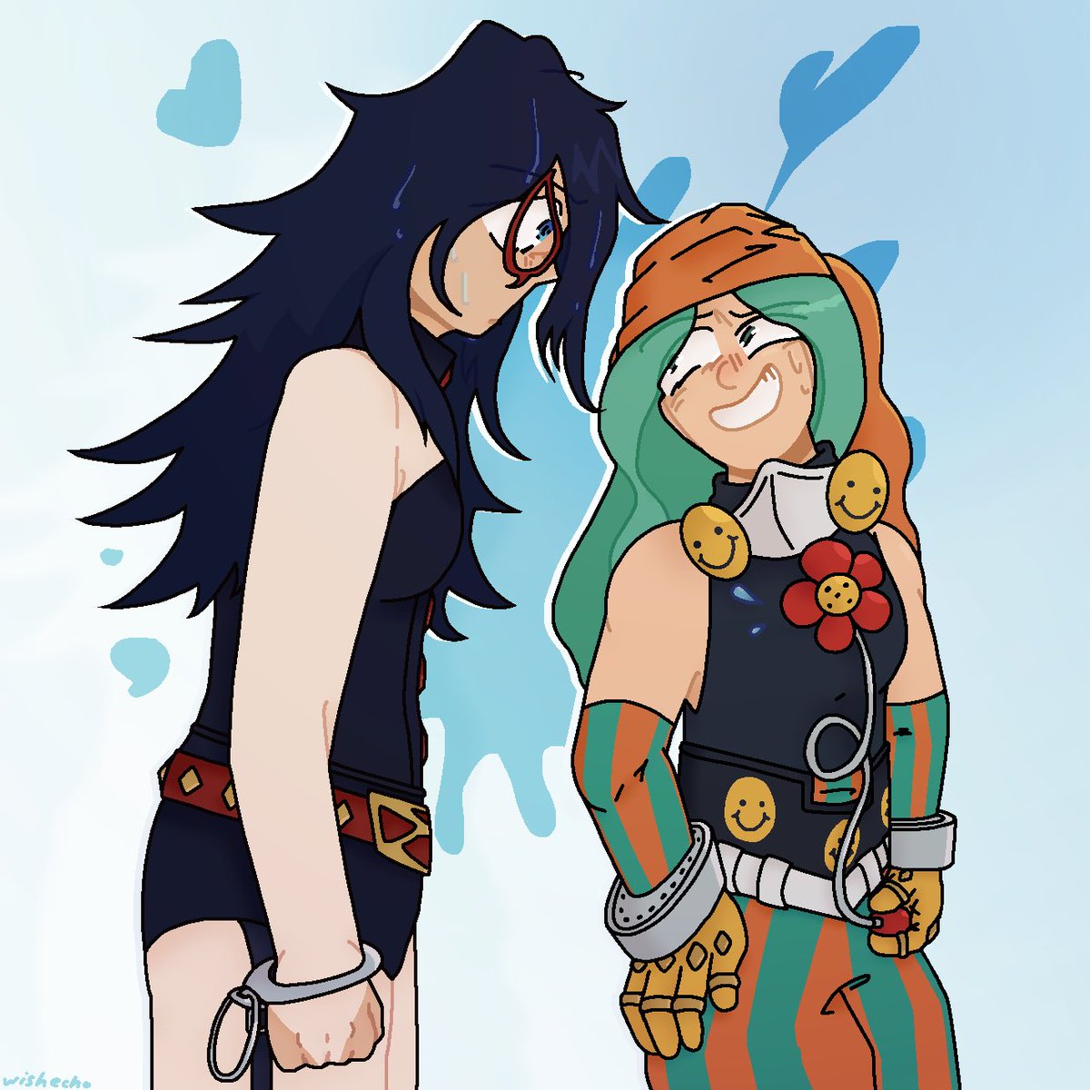clearbriar's tweet photo. when they’ve never spoken 😍
#MyHeroAcademia #midjoke #emifukukado #nemurikayama https://t.co/6qNmwv0AL1