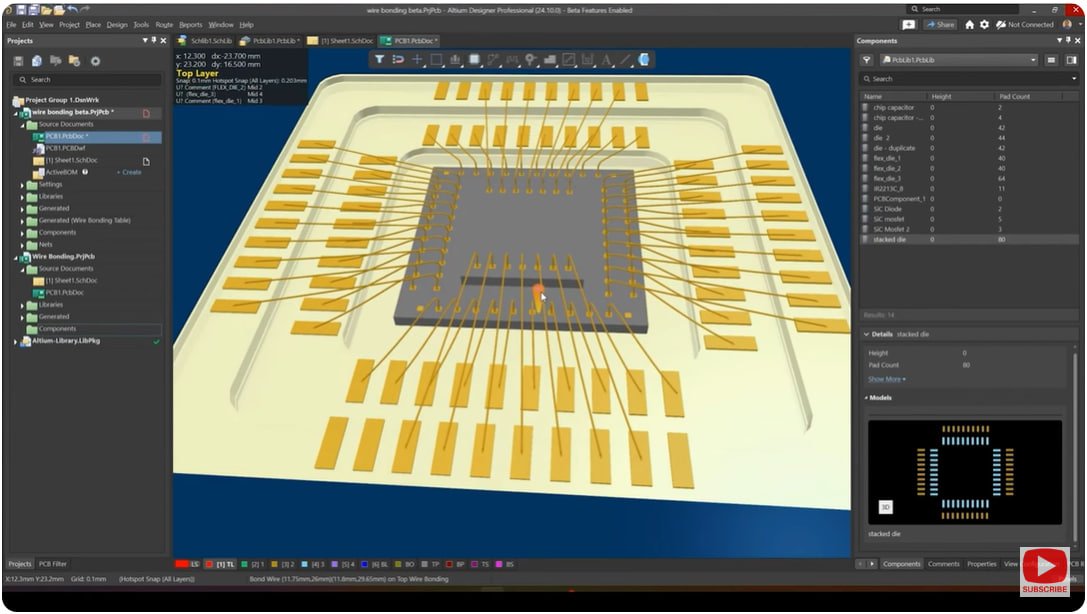 ExpertEda's tweet image. Новое видео на канале Altium Academy: Wire Bonding Shorts: 3D Stacked Die with Cavity
youtu.be/V5aObN6BNwQ
#altium #altiumdesigner #pcb #pcbdesign