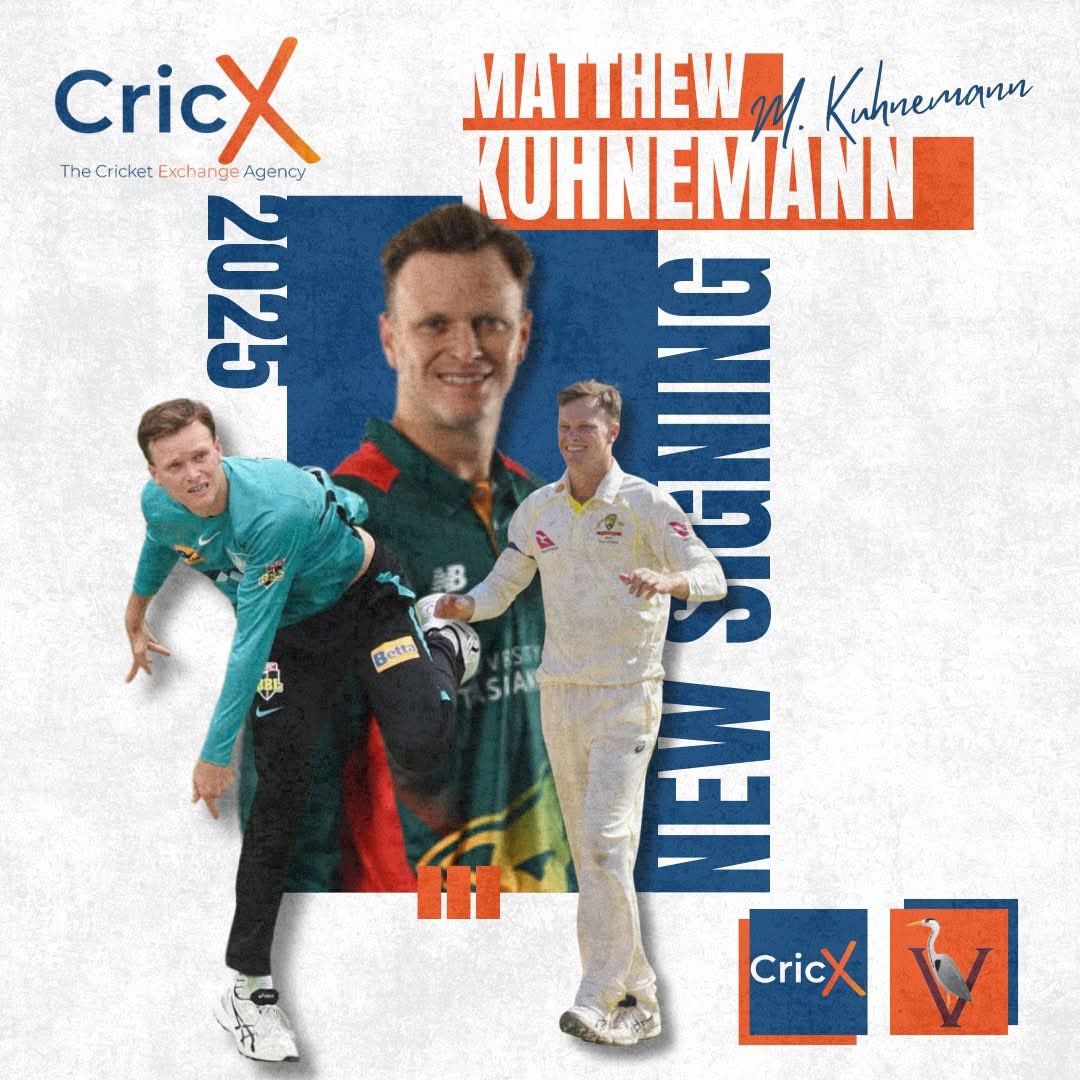 🏴󠁧󠁢󠁥󠁮󠁧󠁿 | 𝙉𝙀𝙒 𝙎𝙄𝙂𝙉𝙄𝙉𝙂 ✍️ 

"𝐊𝐮𝐡𝐧𝐞𝐦𝐚𝐧𝐧 𝐉𝐨𝐢𝐧𝐬 𝐓𝐡𝐞 𝐅𝐢𝐯𝐞𝐬!" 🔥

Congratulations to Matthew Kuhnemann on signing with Fives and Heronians CC for the 2025 Essex Premier League campaign. 🏏 

A key player in Australian domestic cricket, Kuhnemann has made a