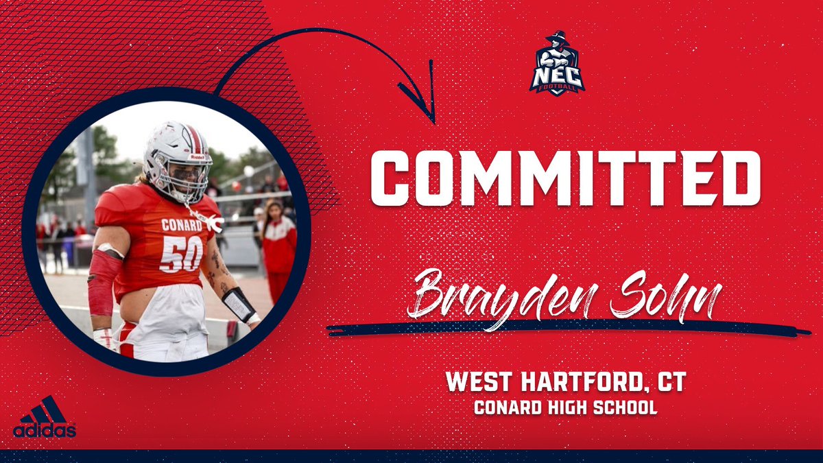I am  proud to announce that I’ve committed to New England College. To continue my athletic and academic career. I want to thank Coach Bakanowsky and Coach Kelly for this glorious opportunity to play. I also want to thank Coach C, Coach Bennett and the rest of the conard coaches