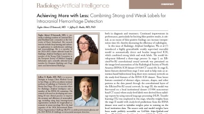Radiology_AI's tweet photo. Achieving More with Less: Combining Strong and Weak Labels for Intracranial Hemorrhage Detection https://t.co/nybdBhf3QM @Tugba_Akinci_MD @RadRudie #BrainBleed #ICH #ML https://t.co/tCFRePgu0T