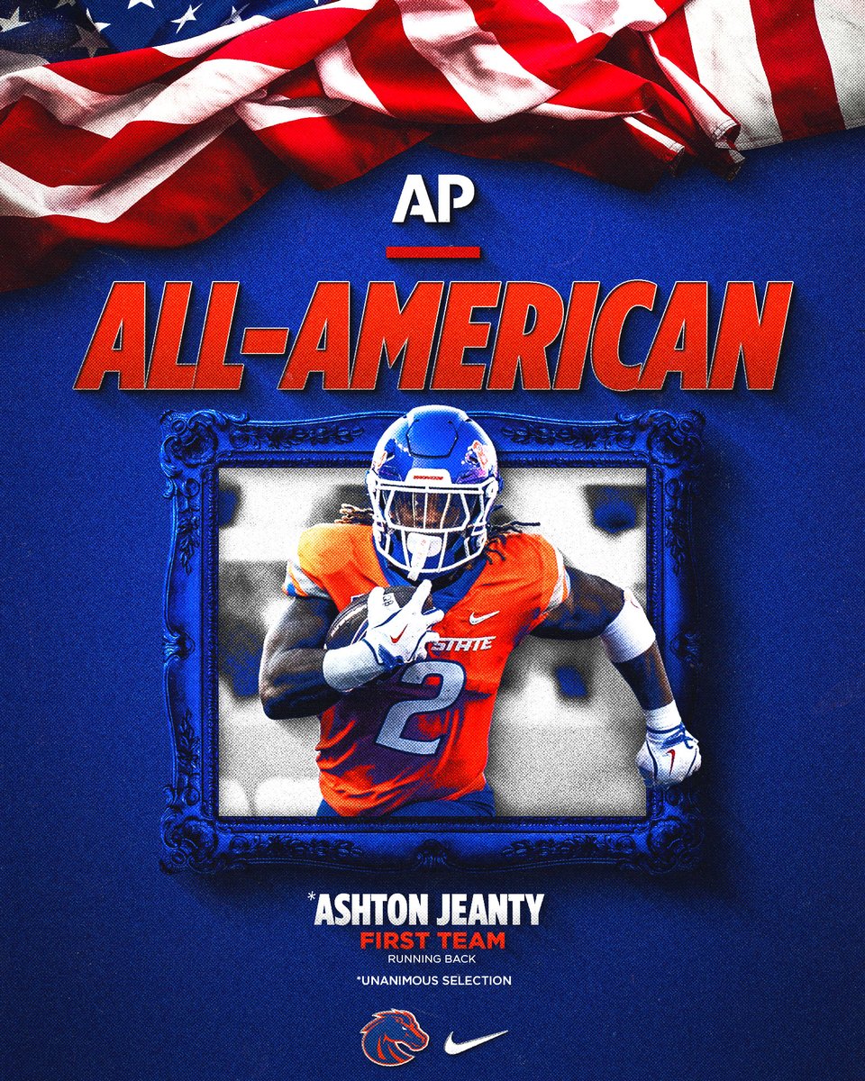 Boise State Football (@broncosportsfb) on Twitter photo The only unanimous selection 2๏ธโฃ
๐ผ๐จ๐๐ฉ๐ค๐ฃ ๐
๐๐๐ฃ๐ฉ๐ฎ - AP First Team All-Americanย 
#BleedBlue | #BuiltDifferent The only unanimous selection 2๏ธโฃ
๐ผ๐จ๐๐ฉ๐ค๐ฃ ๐
๐๐๐ฃ๐ฉ๐ฎ - AP First Team All-Americanย 
#BleedBlue | #BuiltDifferent