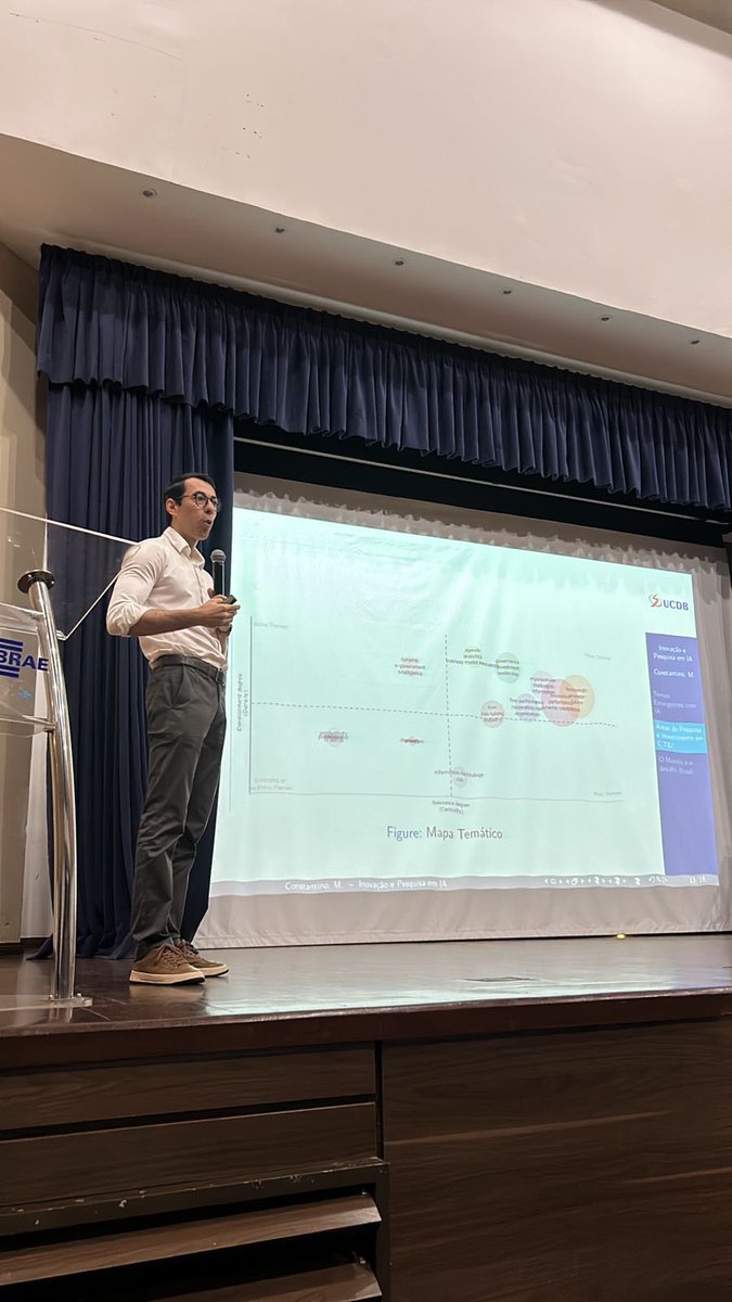ConstantinoPhD's tweet photo. Fechamos 2024 com palestra no @SebraeMS com as pesquisas sobre IA para o setor produtivo @UCDBoficial https://t.co/Bu67LjLSyu