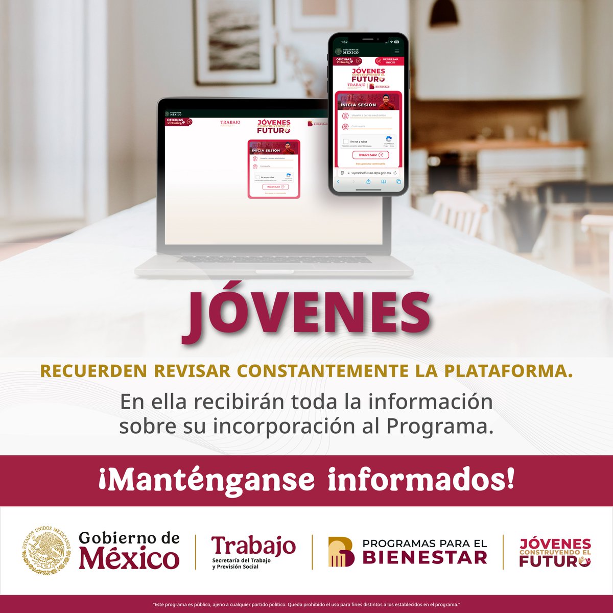 JovConFuturo's tweet photo. 🟢👉🏻 Ya eres parte del segundo piso de la Transformación.

El siguiente paso para este 2025 está en tu plataforma, ¡consúltala frecuentemente! https://t.co/yVjOgKkdrd