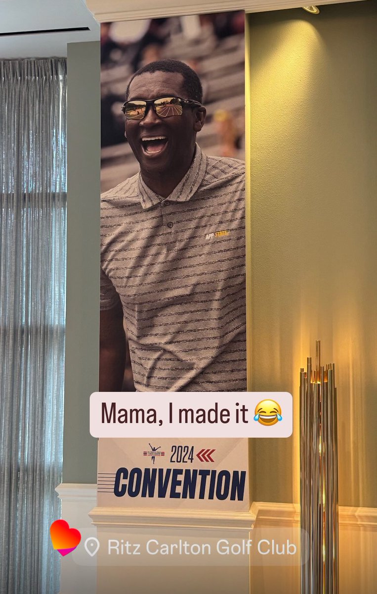 Mama, we made it! 🖤💛⛰️ #appstate #Trackandfield #mountainstrong