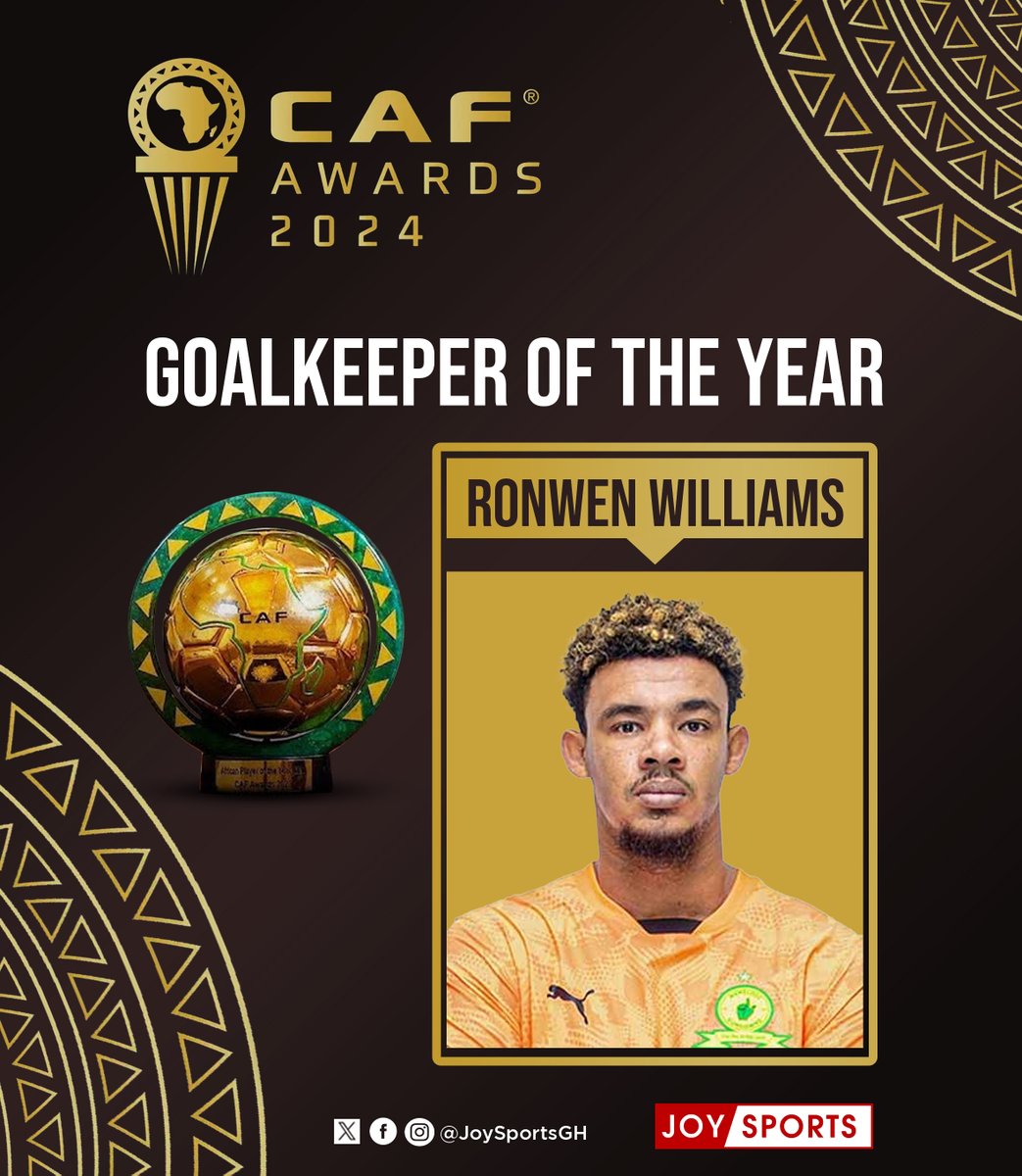 Fentuo_'s tweet image. Ronwen Williams takes home the Goalkeeper of the Year award. #JoySports