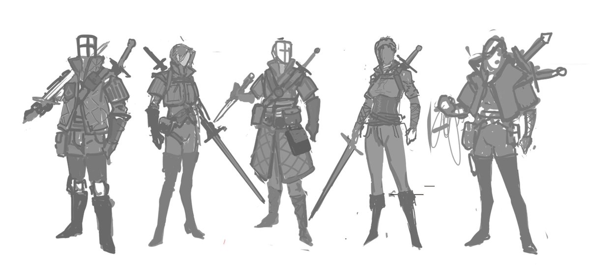 Some sketches of #TheWitcher4 vibe