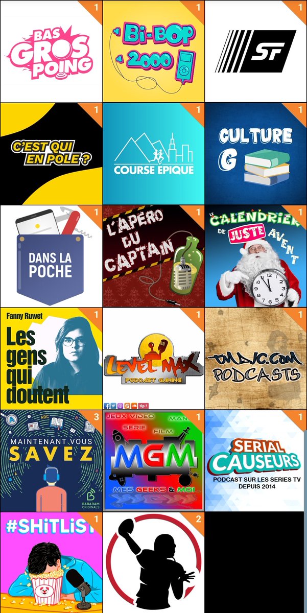 Journal des sorties de Podcast