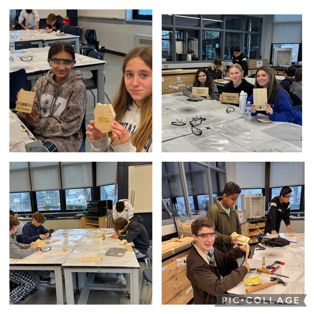 8th graders in Design and Engineering show off their skills by making presents for their loved ones from scratch. Some students made use of the laser engraver to personalize their gifts. Awesome project to demonstrate their gratitude to their loved ones!