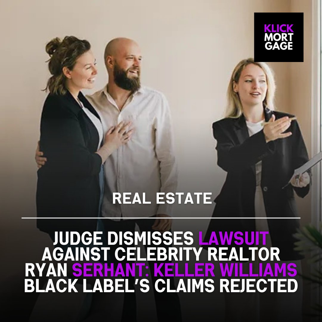 Judge Dismisses #Lawsuit Against Celebrity #Realtor Ryan #Serhant: #KellerWilliams Black Label’s Claims Rejected
#realestate #realtors #mortgage #loans #refinance #miami #orlandorealtors #miamirealtors #miamirealtor #housing #orlando #orlandorealtor #news

klickmortgage.com/post/lawsuit-s…