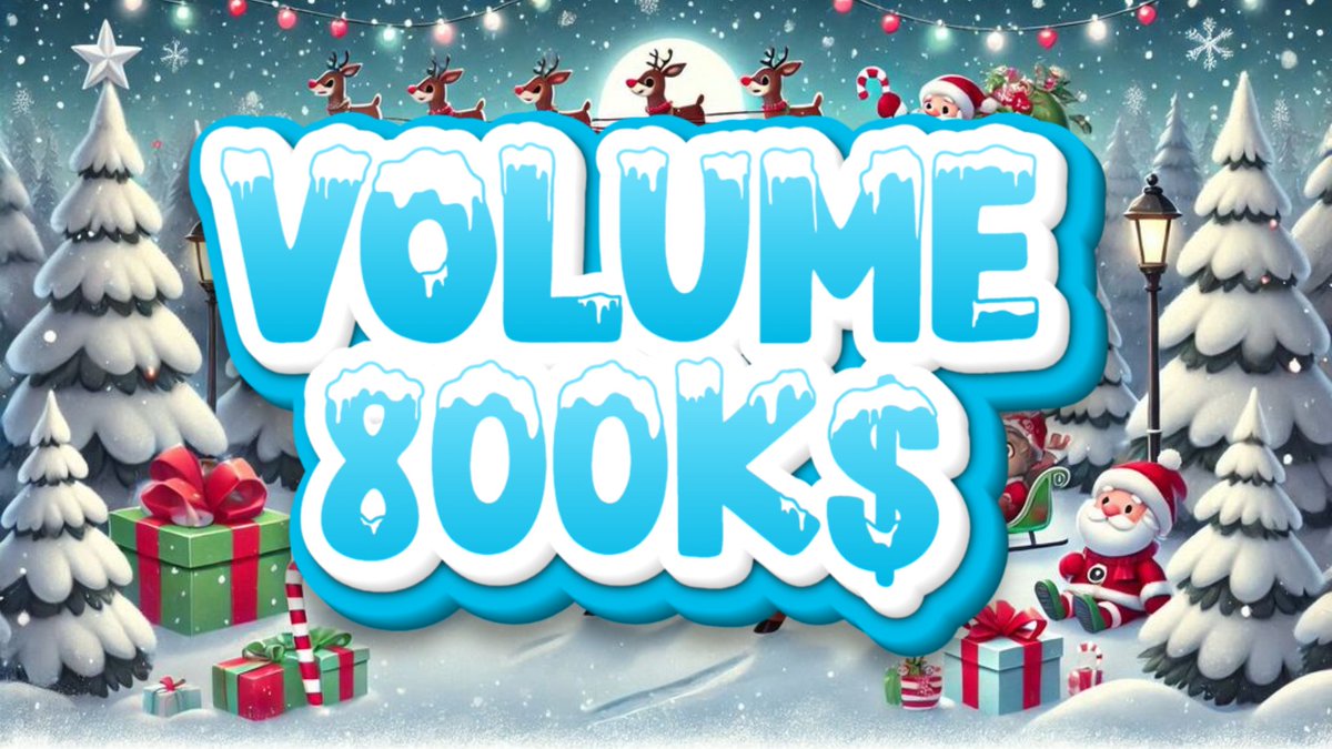 Rudolphsolcto's tweet photo. WE ALREADY REACH 800K$ IN VOLUME!
$Rudolph $sol $solana #Rudolph #holidayseason $sol #solana https://t.co/baSDYtOo6T