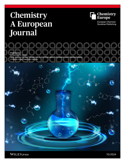 ChemEurJ's tweet image. #OnTheCover Facile Access to Terminal Nitroalkanes via Anti-Markovnikov Hydronitration and Hydronitroalkylation of Alkenes Using #PhotoredoxCatalysis (Chem. Eur. J. 70/2024) (@SubrataChem and D. Katayev @KatayevL at @DCBPuni) doi.org/10.1002/chem.2… • onlinelibrary.wiley.com/doi/10.1002/ch…