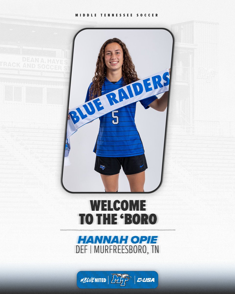 Welcome to the 'Boro, Hannah Opie!

#BLUEnited