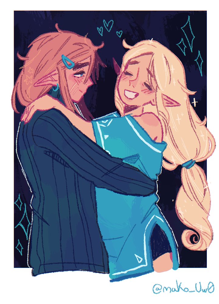 the cutest cuties #zelink #botw #totk