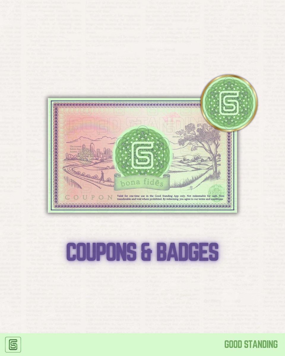 goodstandingapp's tweet image. 💳 Coupons reward your generosity. 🎖 Badges honor your impact. Good Standing turns giving back into a win-win for everyone.  #GoodStanding #GiveBackRewards #VolunteerImpact