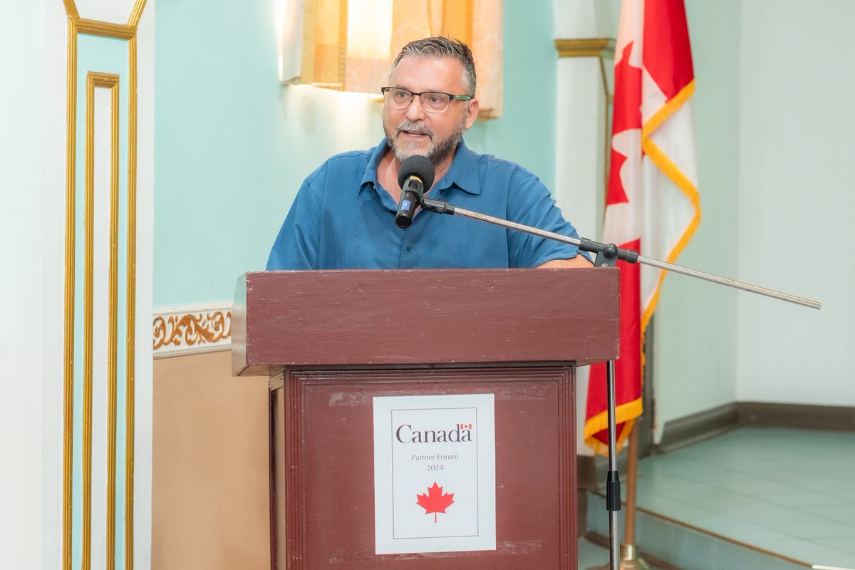CanAmbGuyana's tweet photo. Last week, High Commissioner Sigouin hosted a Partner’s Forum for organizations to share experiences, discuss challenges, and find ways to collaborate on Canada-funded projects.
Strong partnerships are key to overcoming development challenges.
#CanadaGuyana #CanadaDevelopment https://t.co/eyoZJLbP2q