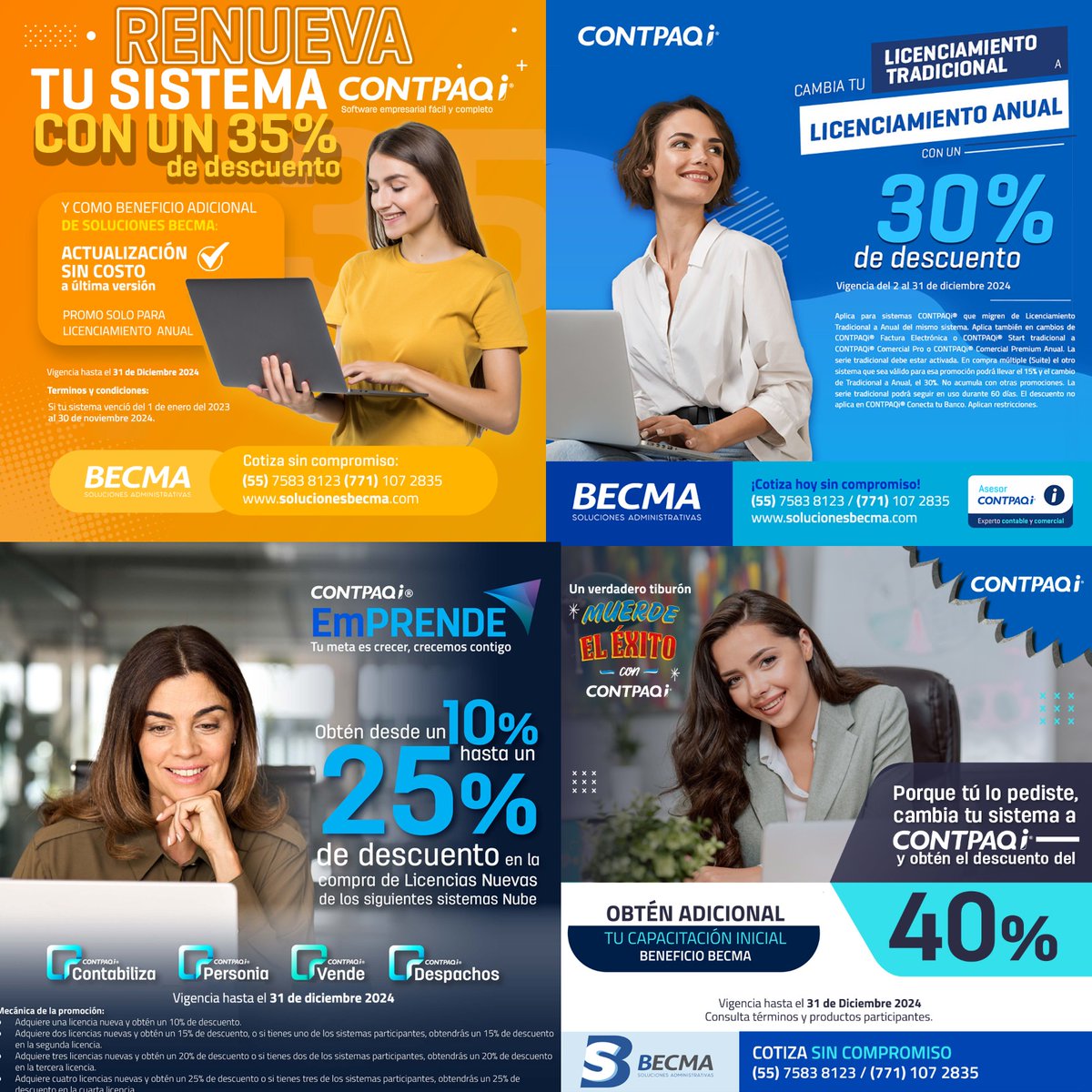 🔷 𝐄𝐬𝐭𝐢𝐦𝐚𝐝𝐨𝐬 𝐬𝐨𝐜𝐢𝐨𝐬 𝐲 𝐜𝐨𝐦𝐮𝐧𝐢𝐝𝐚𝐝 𝐝𝐞 𝐂𝐎𝐏𝐀𝐑𝐌𝐄𝐗 𝐄𝐝𝐨𝐌𝐞́𝐱 𝐎𝐫𝐢𝐞𝐧𝐭𝐞. 🔷

 Nuestros amigos y socios de Becma traen  comparten con ustedes algunas de las *promociones vigentes*

solucionesbecma.com/promociones-co…

#SolucionesEmpresariales