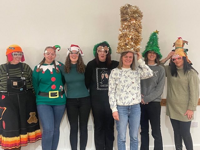 Great to catch up with the ⁦<a href="/NCICNHS/">North Cumbria Integrated Care NHS Foundation Trust</a>⁩ podiatry team at their December meeting. The pressure of judging the Christmas hat competition was intense! The winner was chosen due to their commitment of recycling and thus contributing to our net zero target #greenerAHPs