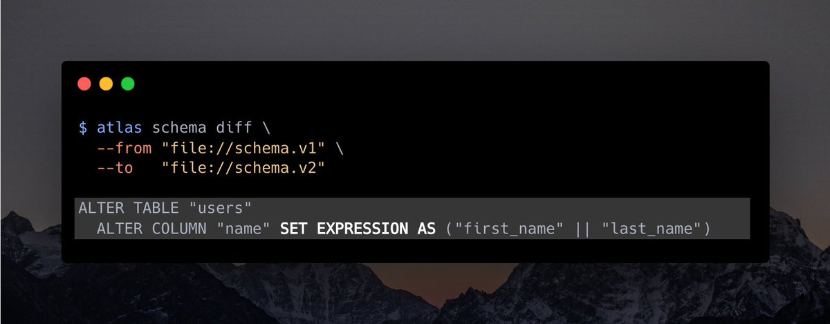 PostgreSQL 17 introduced support for modifying the generation expressions of generated columns, and we've just added support for this ALTER command in Atlas.

What's the cost? A table rewrite.
Want to see the implementation? Check the commit below 👇

github.com/postgres/postg…