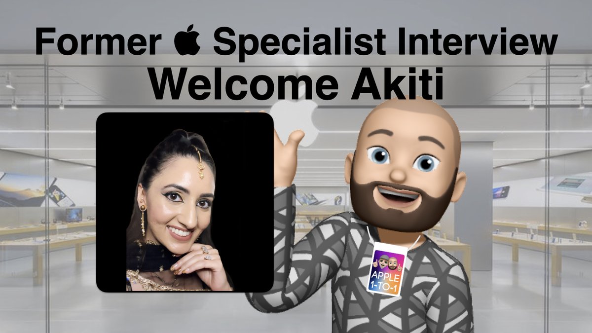 APPLE 1-TO-1 (@apple1to1) on Twitter photo Take a nostalgic journey back to Apple’s early days with Akiti, a former Specialist at the Apple Store. 
youtu.be/_AvFwGm3knk
#TechExpert
#AppleSpecialist
#TechTips
#FormerApplePro
#CustomerSupportGuru
#RetailTechExpert
#AppleStoreAlumni
#TechJourney
#LifeAtApple Take a nostalgic journey back to Apple’s early days with Akiti, a former Specialist at the Apple Store. 
youtu.be/_AvFwGm3knk
#TechExpert
#AppleSpecialist
#TechTips
#FormerApplePro
#CustomerSupportGuru
#RetailTechExpert
#AppleStoreAlumni
#TechJourney
#LifeAtApple