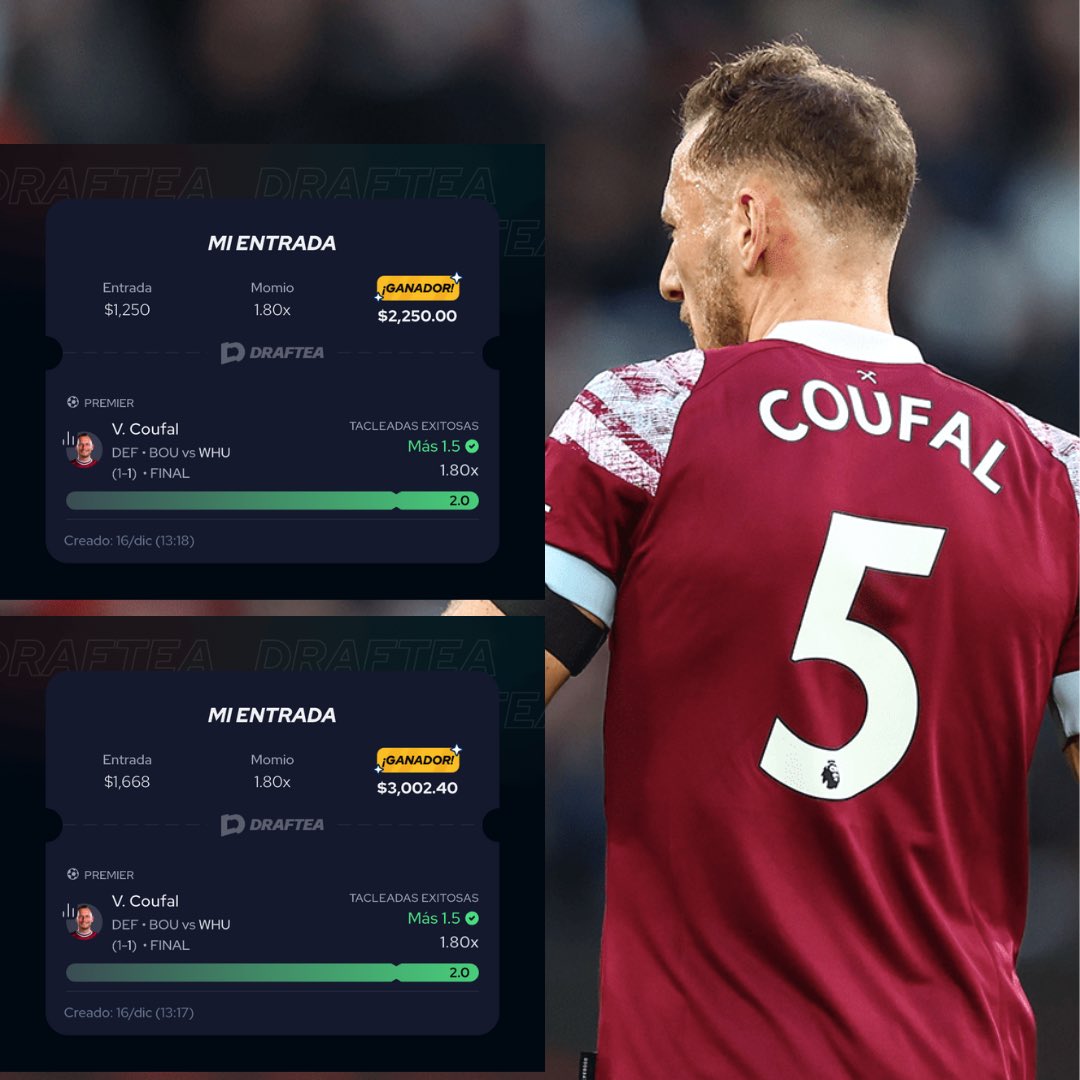 Sufrido y todo pero iniciamos la semana cobrando en <a href="/Draftea_Mexico/">Draftea México</a> ✅

Se van $400 para alguno que le de like 🫶, RT y me siga en X 

Usa el código: UNTURBO para que te regalen 4 APUESTAS GRATIS en tu primer depósito en la app 🎁💰