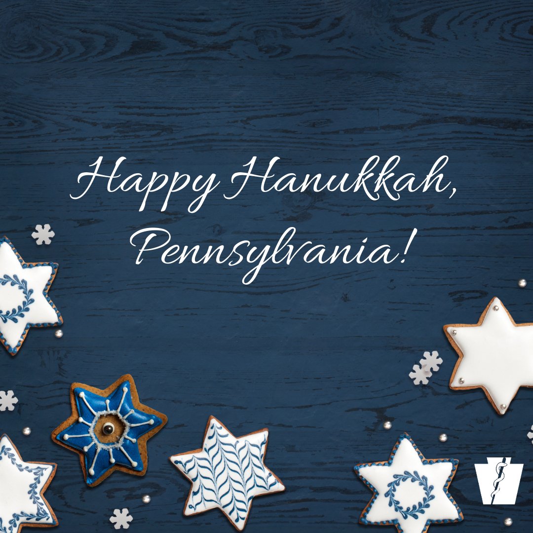 PAHealthDept's tweet photo. Happy Hanukkah, Pennsylvania! 🕎 https://t.co/pHeZNRSJO4