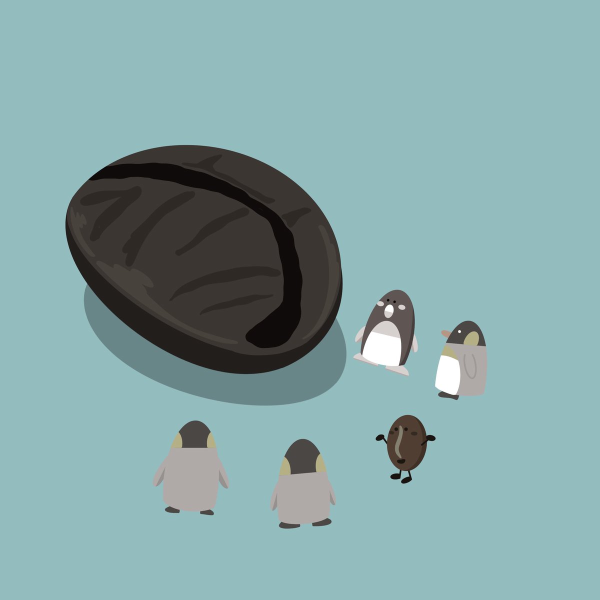 【BIGパカマラ】

ただでさえ大きいパカマラ種
そのパカマラ種が超BIGサイズで現れました！！
🐧:何年分のコーヒーになるかピな～

 #コーヒー #イラスト #ぴーへい
 #ペンギン