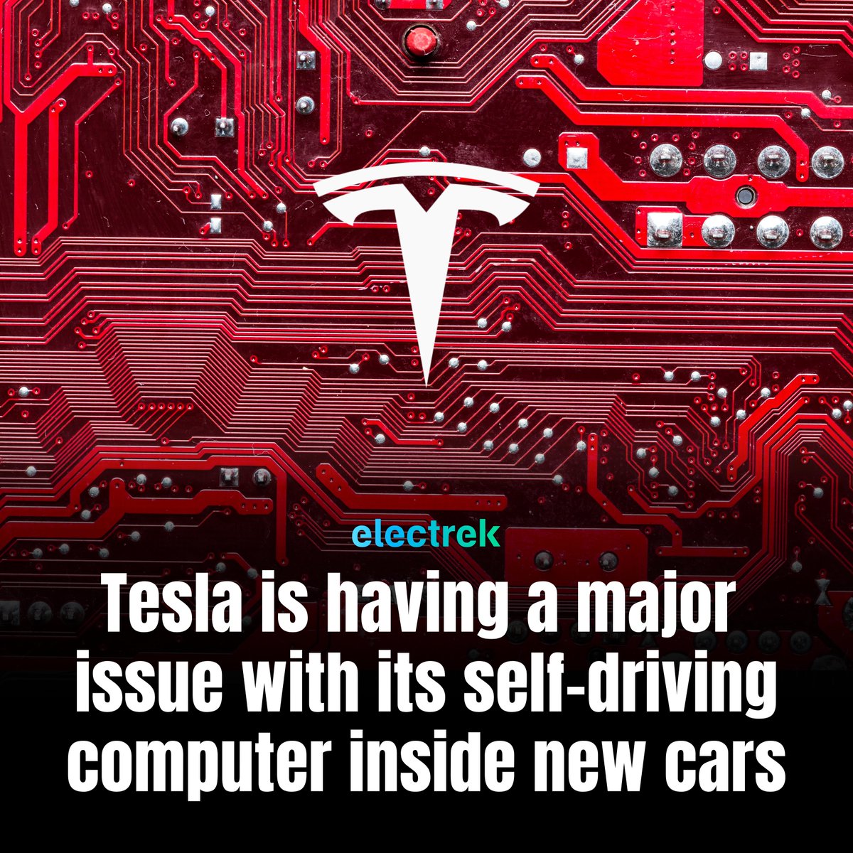 ElectrekCo's tweet photo. EXCLUSIVE: Brand-new Tesla vehicles are experiencing major self-driving computer issues, which are resulting in the failure of active safety features, cameras, and even GPS, navigation, and range estimations.

Insider sources told Electrek that the problem affects vehicles built over the last few months.

More details https://t.co/8DAreoz8cT