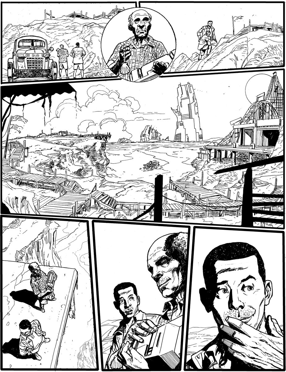 marcofodera's tweet photo. #MagneticPress #BlackBoxChronicles #horriblefuture #comics story: Mark Schey & Chris Northrop, my lineart. Colors: Flavio Dispenza https://t.co/s0CEEaTkCc